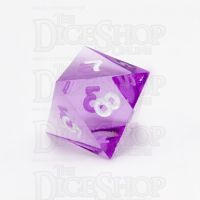 GameScience Gem Amethyst & White Ink D8 Dice