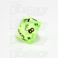 GameScience Gem Laser Yellow Peridot & Black Ink D8 Dice