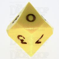 GameScience Opaque Saffron Yellow & Black Ink D10 Dice