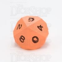 GameScience Opaque Tangerine & Black Ink D10 Dice