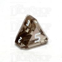 GameScience Gem Smoke Quartz & White Ink D5 Dice