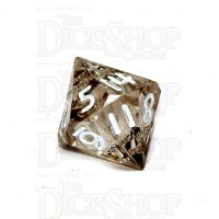 GameScience Gem Smoke Quartz & White Ink D14 Dice