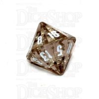 GameScience Gem Smoke Quartz & White Ink D16 Dice