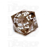 GameScience Gem Smoke Quartz & White Ink D24 Dice