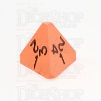 GameScience Opaque Tangerine & Black Ink D4 Dice
