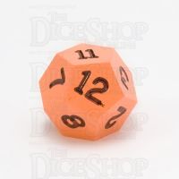 GameScience Opaque Tangerine & Black Ink D12 Dice