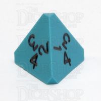GameScience Opaque Turquoise & Black Ink D4 Dice