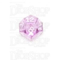 GameScience Gem Amethyst & White Ink D12 Dice