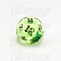 GameScience Gem Laser Yellow Peridot & Black Ink D12 Dice