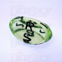GameScience Gem Laser Yellow Peridot & Black Ink D3 Dice