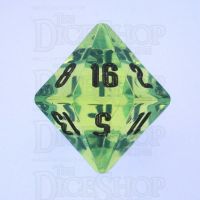 GameScience Gem Laser Yellow Peridot & Black Ink D16 Dice