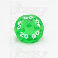 GameScience Gem Emerald & White Ink Percentile Dice