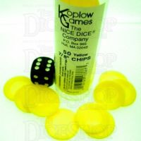Koplow Casino Stacking Poker Chips Yellow x 50