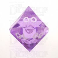 GameScience Gem Amethyst & White Ink Percentile Dice
