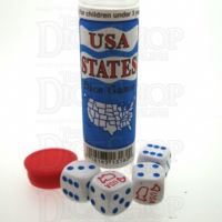 Koplow USA States 5 x D6 Spot Dice Game