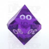 GameScience Gem Tanzanite & White Ink Percentile Dice