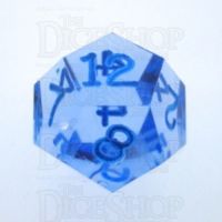 GameScience Gem Ice Blue Moonstone & Blue Ink D12 Dice