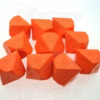 GameScience Opaque Tangerine 10 x D10 Dice Set