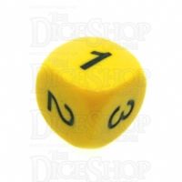 Koplow Opaque Yellow & Black D3 Dice