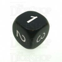 Koplow Opaque Black & White D3 Dice