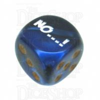 Chessex Gemini Black & Blue NO...! Logo D6 Spot Dice