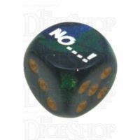 Chessex Gemini Blue & Green NO...! Logo D6 Spot Dice