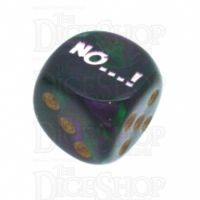 Chessex Gemini Green & Purple NO...! Logo D6 Spot Dice
