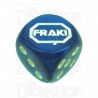 Chessex Gemini Blue FRAK! Logo D6 Spot Dice
