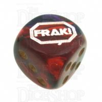 Chessex Gemini Purple & Red FRAK! Logo D6 Spot Dice