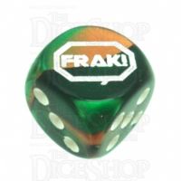 Chessex Gemini Copper & Green FRAK! Logo D6 Spot Dice