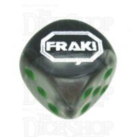 Chessex Gemini Black & Grey FRAK! Logo D6 Spot Dice