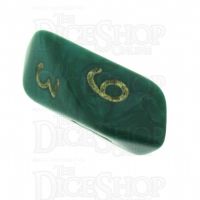 Crystal Caste Pearl Green D6 Dice