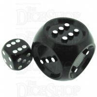 Koplow Tactile Black JUMBO 32mm D6 Spot Dice