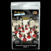 ArcKnight Additional Round Bases Numbered 1-12 - Opaque Red