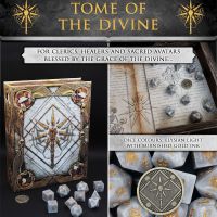 Tome of the Divine - 10 Dice Set / Coin / Dice Tray