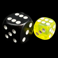 TDSO Bright Gem Citrine 12mm D6 Spot Dice