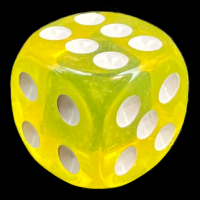 TDSO Bright Gem Citrine 16mm D6 Spot Dice