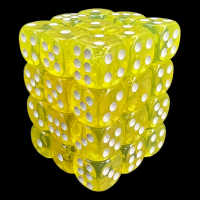 TDSO Bright Gem Citrine 36 x D6 Dice Set