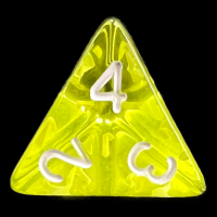 TDSO Bright Gem Citrine D4 Dice
