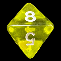TDSO Bright Gem Citrine D8 Dice