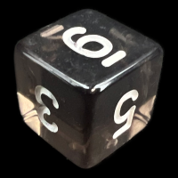 TDSO Bright Gem Quartz Grey D6 Dice