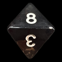 TDSO Bright Gem Quartz Grey D8 Dice