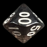 TDSO Bright Gem Quartz Grey Percentile Dice