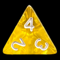 TDSO Bright Gem Topaz D4 Dice