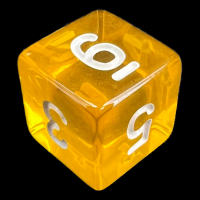 TDSO Bright Gem Topaz D6 Dice