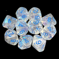 Chessex Borealis Maple Green & Yellow 10 x D10 Dice Set