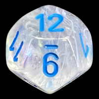 Chessex Borealis Icicle & Light Blue Luminary D12 Dice