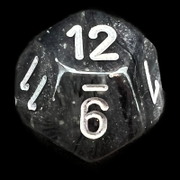 Chessex Borealis Light Smoke & Silver Luminary D12 Dice