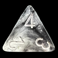 Chessex Borealis Light Smoke & Silver Luminary D4 Dice