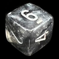 Chessex Borealis Light Smoke & Silver Luminary D6 Dice